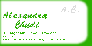 alexandra chudi business card